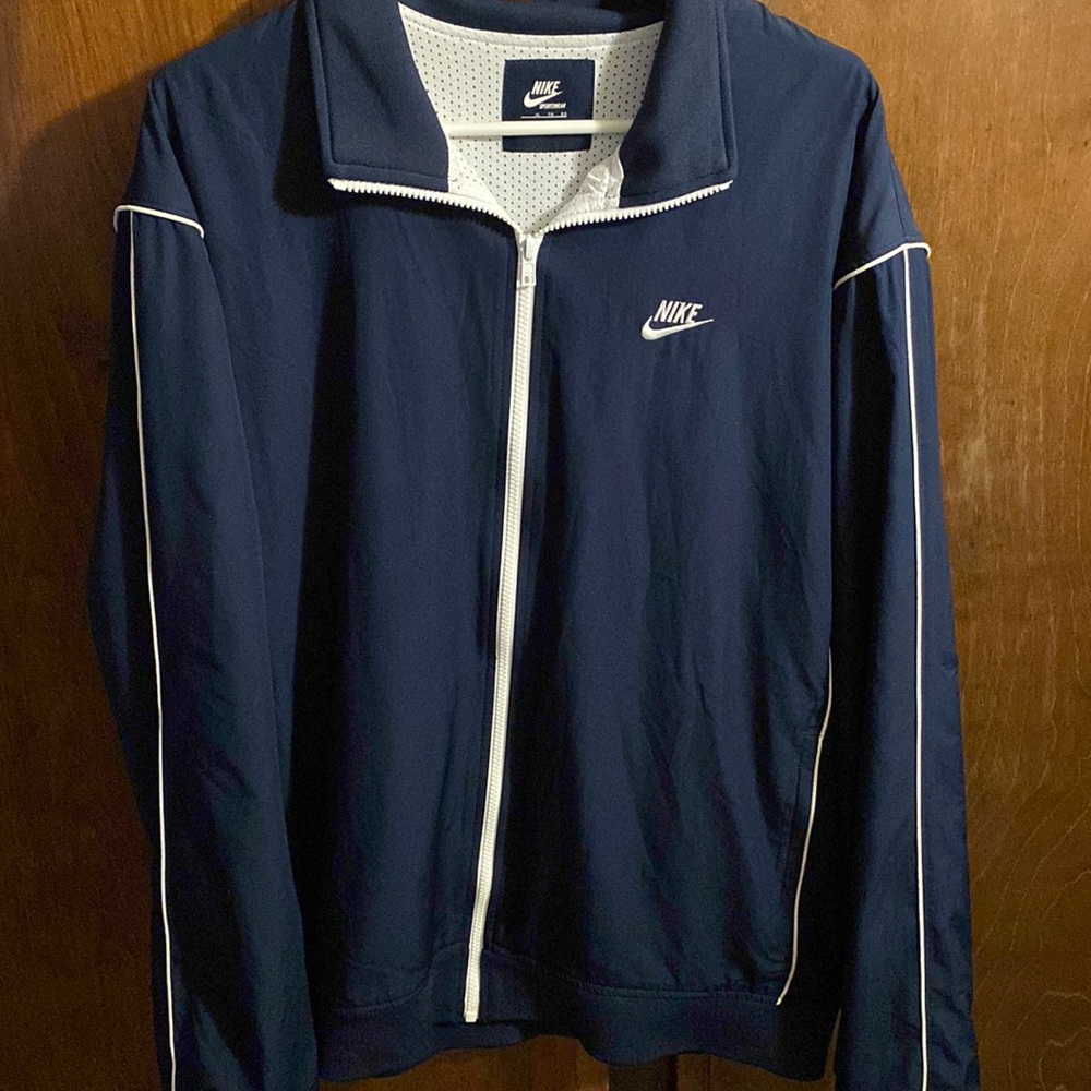 Nike track jacket windbreaker blue X-Large